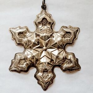 VTG Gorham Sterling Silver Snowflake Ornament